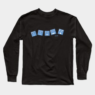 Pixel multi-expressions Long Sleeve T-Shirt